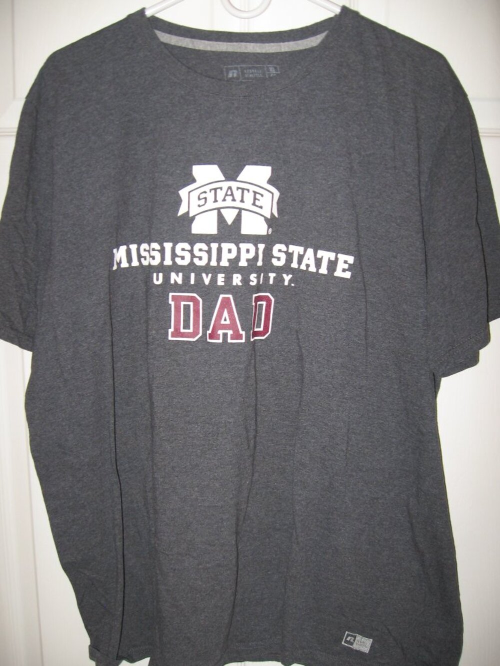 Russel Athletic Mississippi State DAD T-Shirt Men's XL Dark Gray